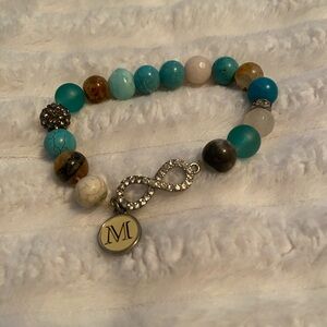 💎3 FOR $15💎NWOT Elegant Multicolor Beaded Bracelet with Infinity Charm